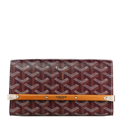 Goyard Goyardine Monte Carlo Bois Clutch Bordeaux 1 of 10