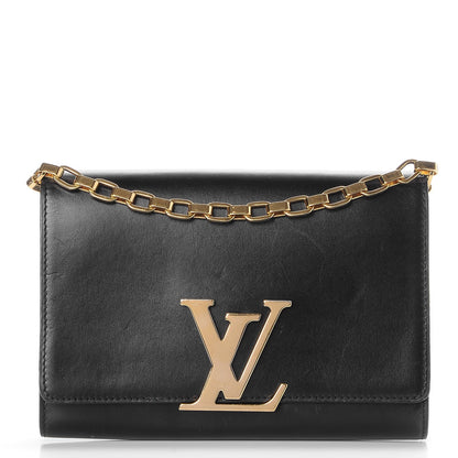Louis Vuitton Calfskin Chain Louise GM Black 1 of 16