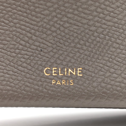 Celine Grained Calfskin Accordion Card Holder Grey 6 of 7