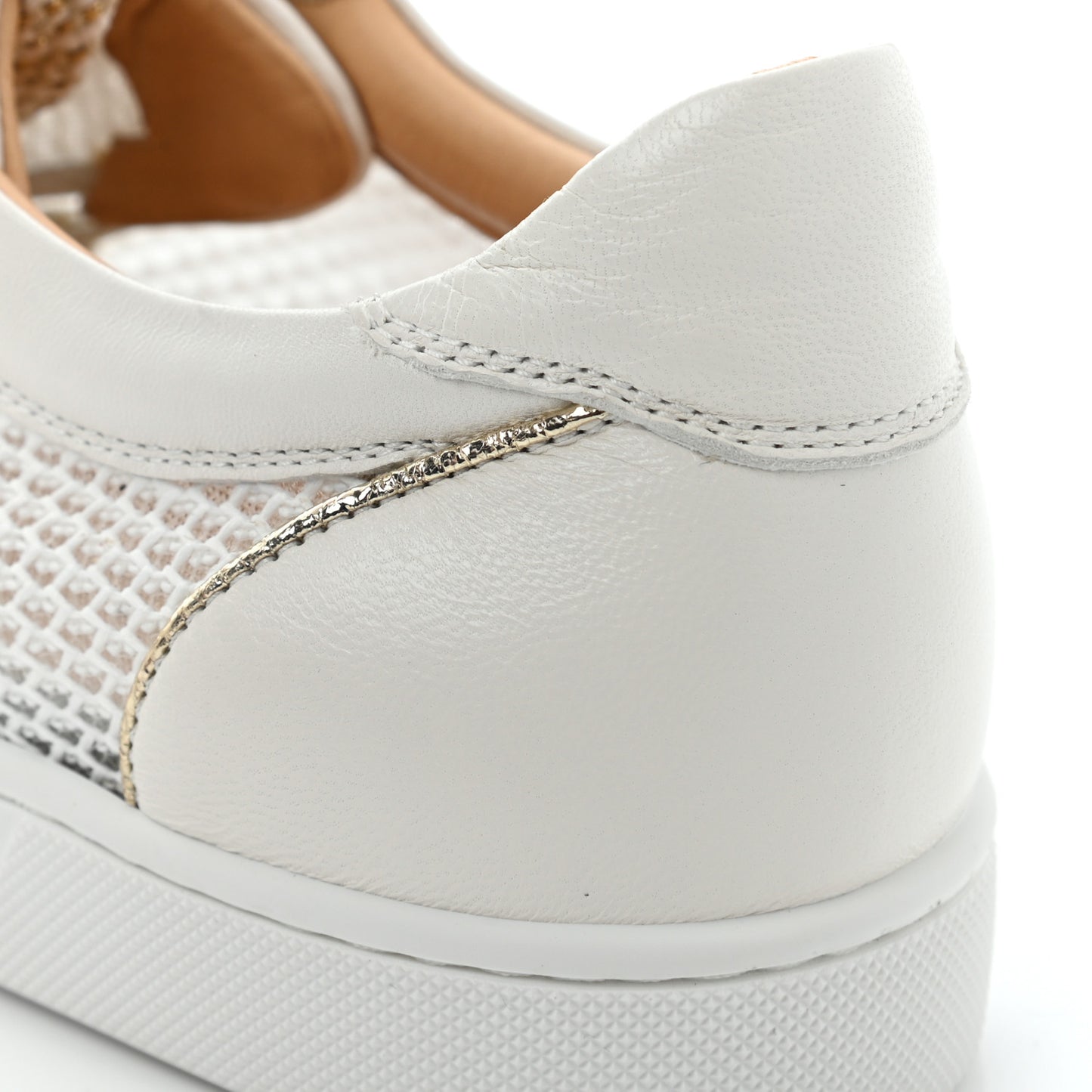 Nappa Spikes Womens Vieira Flat Sneakers 39.5 Gold