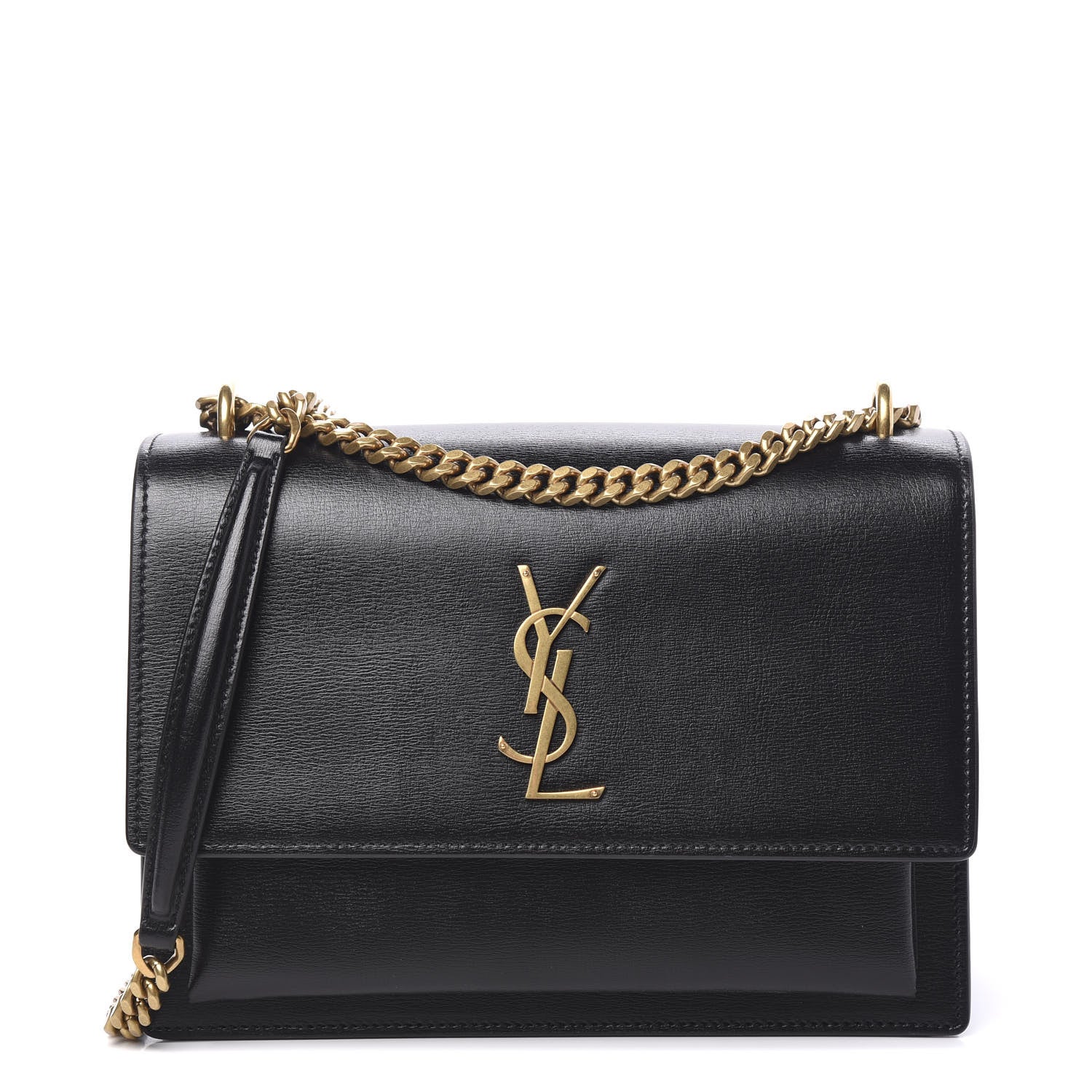 Saint Laurent Calfskin Medium Monogram Sunset Black 1 of 8