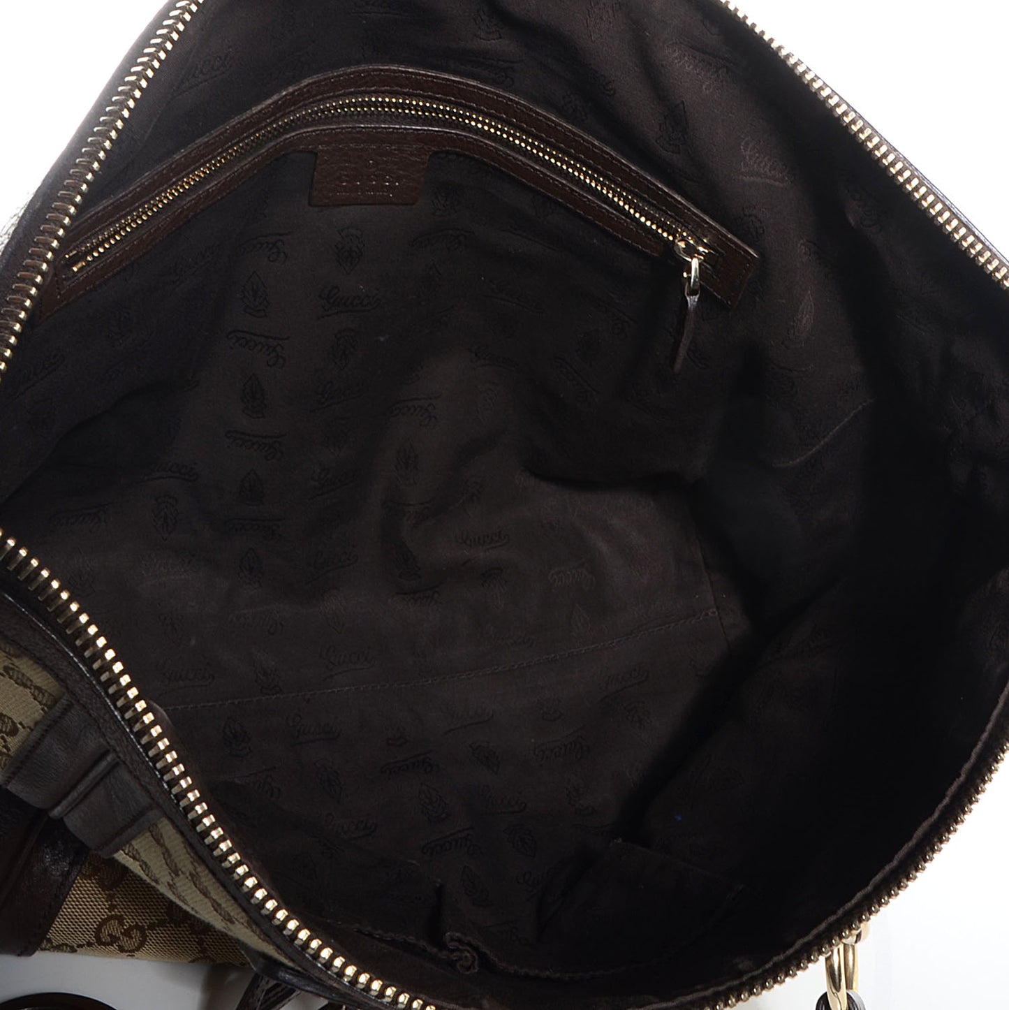 Monogram Medium Charm Top Handle Bag Brown