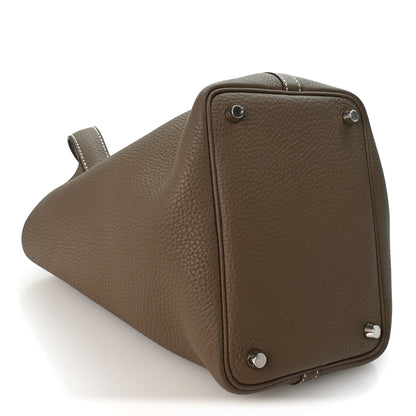 Hermes Taurillon Clemence Picotin Lock 18 PM Etoupe 6 of 19