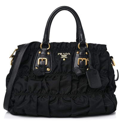 Prada Tessuto Nylon Gaufre Tote Black 1 of 12