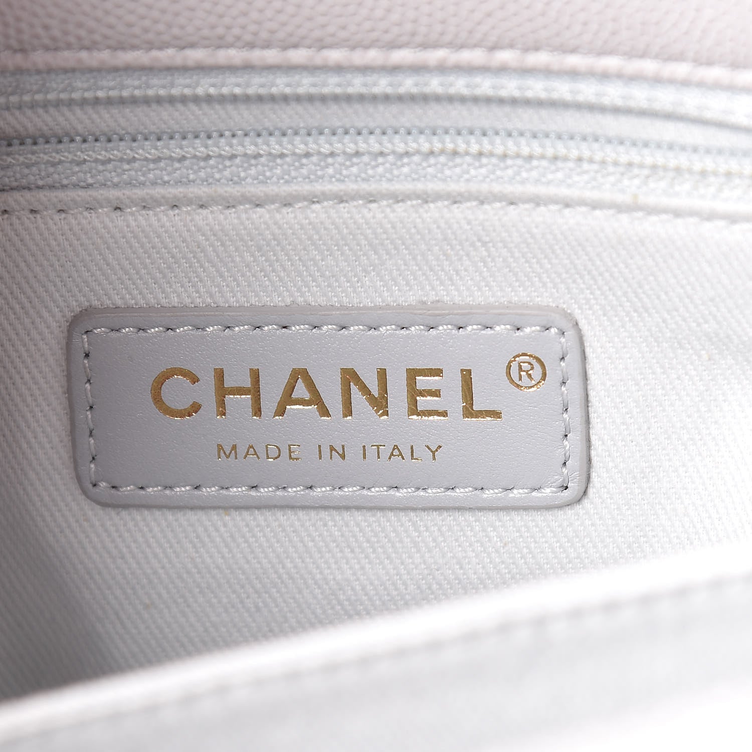 Chanel Caviar Quilted Mini Coco Handle Flap Light Grey 6 of 11