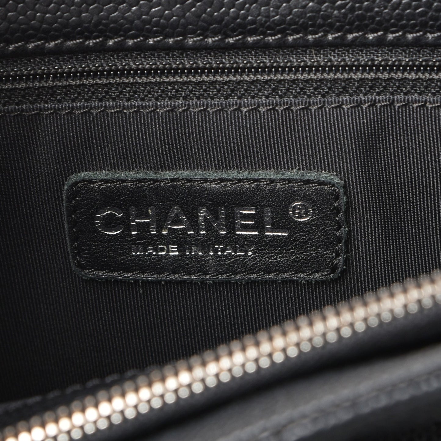 Caviar Quilted Grand Shopping Tote GST Black