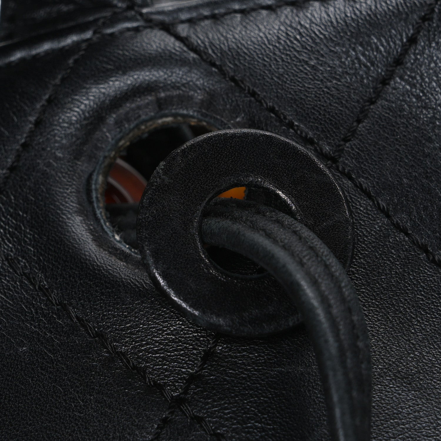 Chanel Lambskin Diamond Stitched Shoulder Bag Black 10 of 10