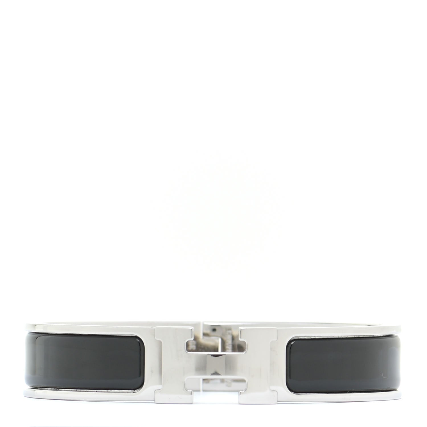 Hermes Enamel Narrow Clic Clac H Bracelet PM Black 1 of 6