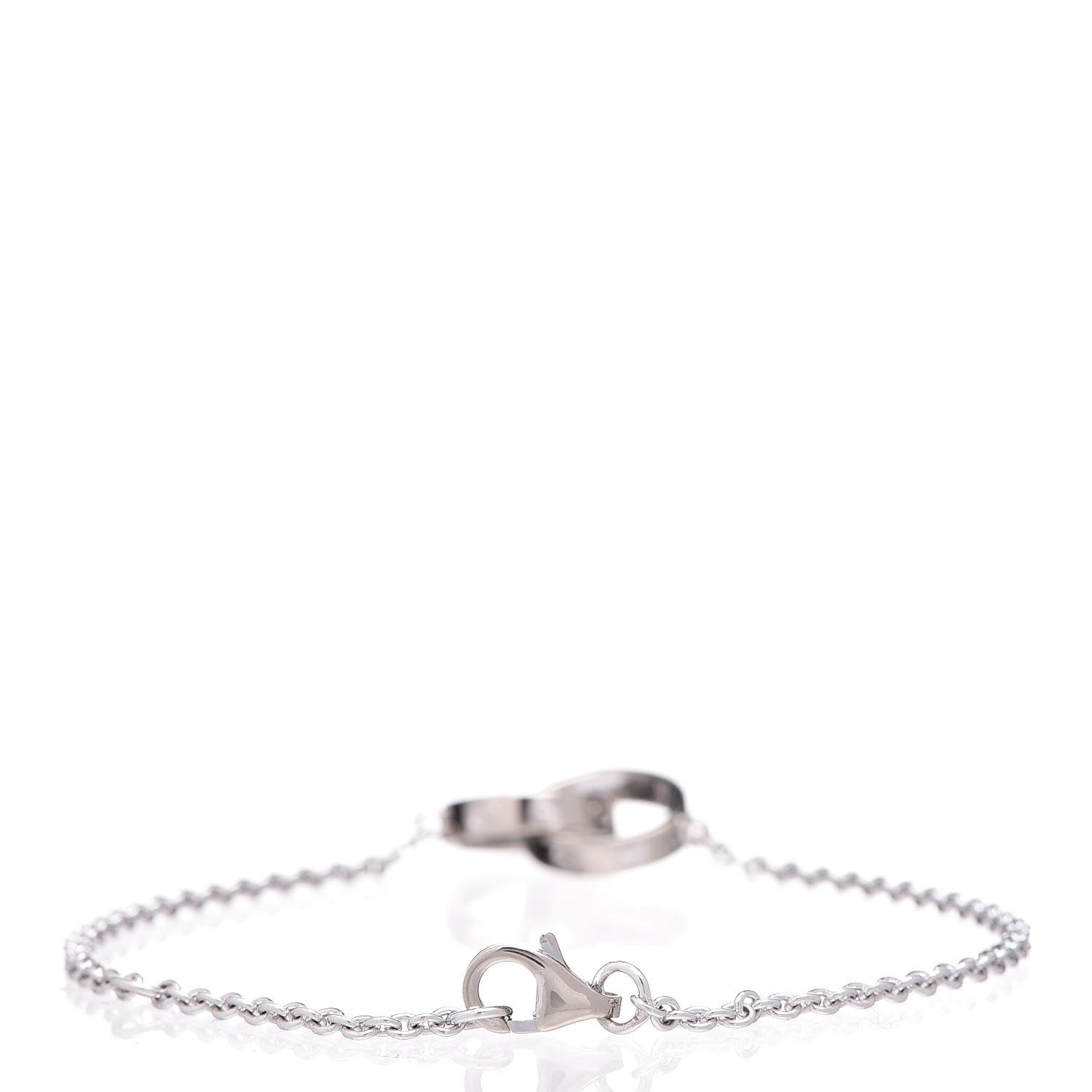 18K White Gold Interlocking LOVE Bracelet