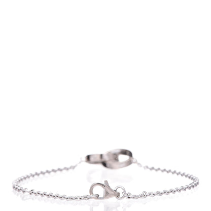 Cartier 18K White Gold Interlocking LOVE Bracelet 3 of 8