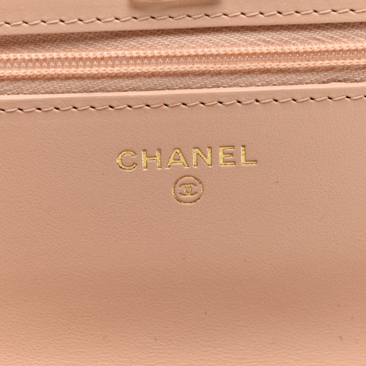 Chanel Caviar Quilted Bow Wallet On Chain WOC Light Beige 6 of 11