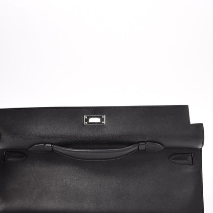 Hermes Swift Kelly Cut Clutch Pochette Black 23 of 23