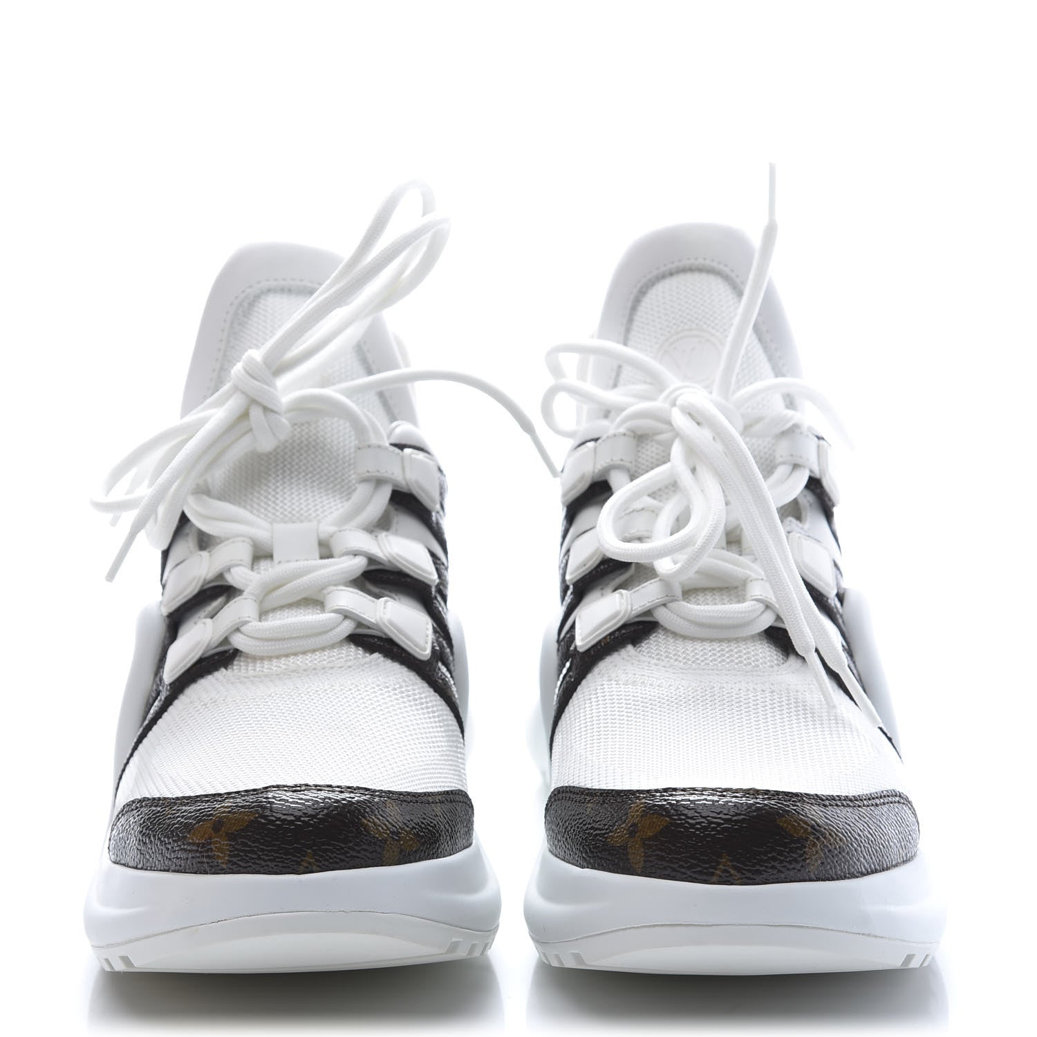 Louis Vuitton Patent Monogram LV Archlight Sneakers 39 White 4 of 11