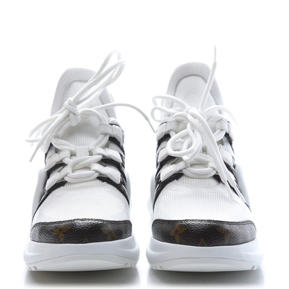 Louis Vuitton Patent Monogram LV Archlight Sneakers 39 White 4 of 11