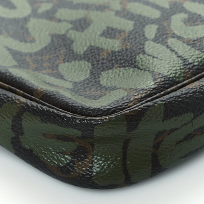 Louis Vuitton Monogram Graffiti Pochette Accessories Kaki 8 of 9