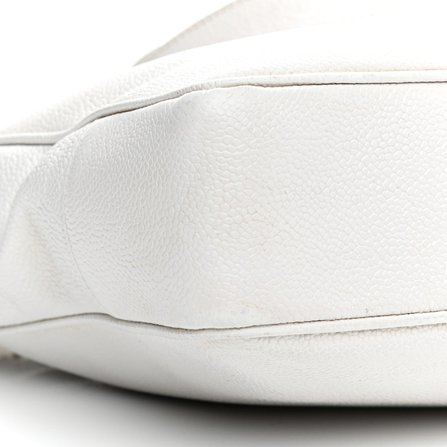 Chanel Caviar CC Shoulder Bag White 12 of 17