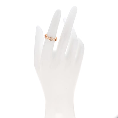 Hermes 18K Rose Gold PM Chaine d'Ancre Enchainee Ring 52 6 2 of 7