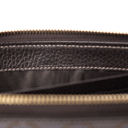 Gucci Metallic Monogram Zip Around Wallet Brown 6 of 6