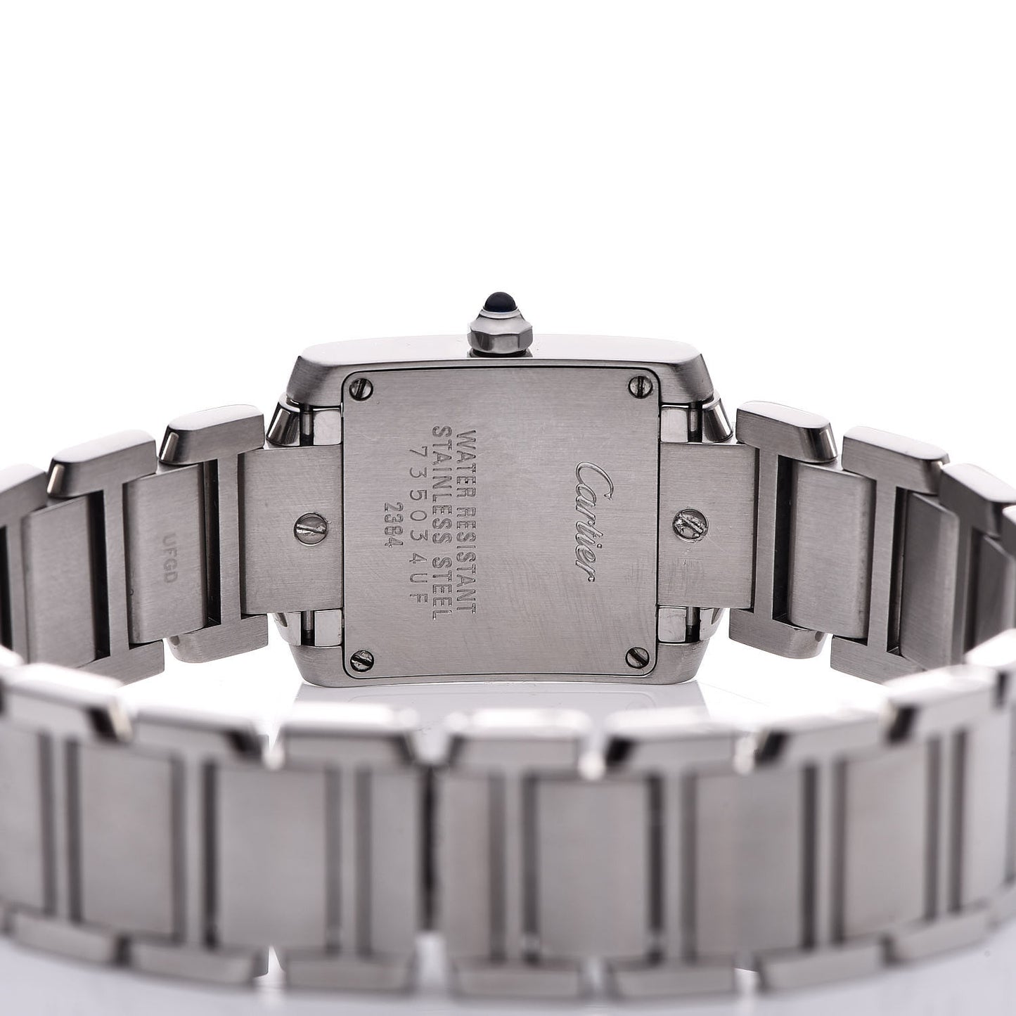 Stainless Steel 20mm Tank Francaise Quartz Watch