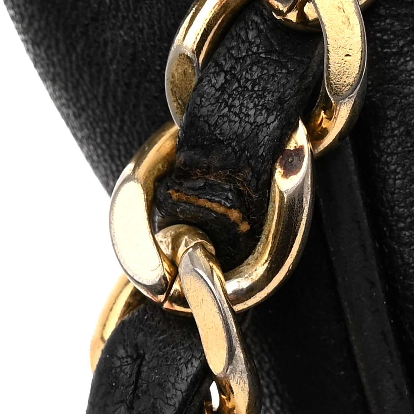 Lambskin Quilted Shopping Tote Black