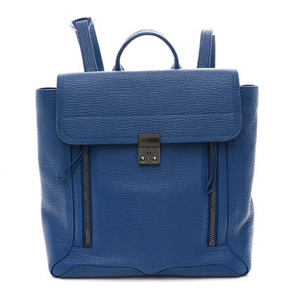 3.1 Phillip Lim Textured Calfskin Pashli Backpack Cobalt 1 of 9
