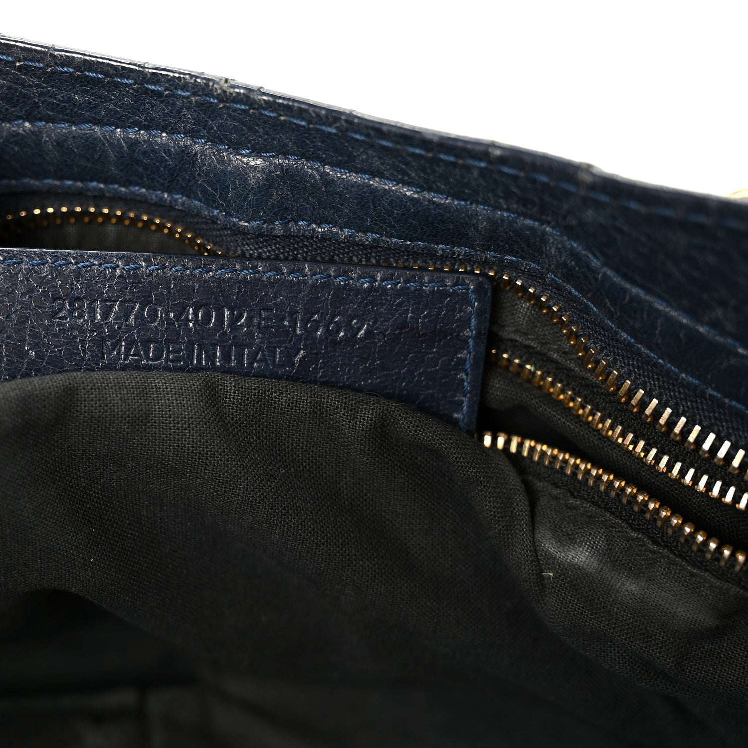 Balenciaga Agneau Giant 12 Gold Hardware City Bleu Obscur 8 of 16