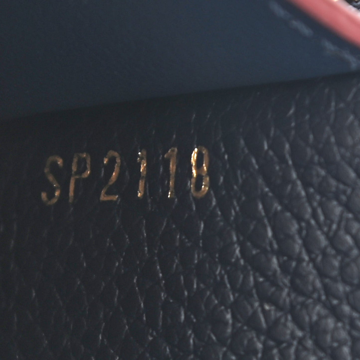 Empreinte Victorine Wallet Marine Rouge
