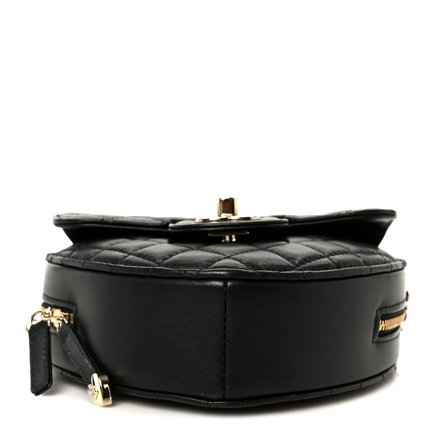 Chanel Lambskin Quilted CC In Love Heart Bag Black 10 of 10