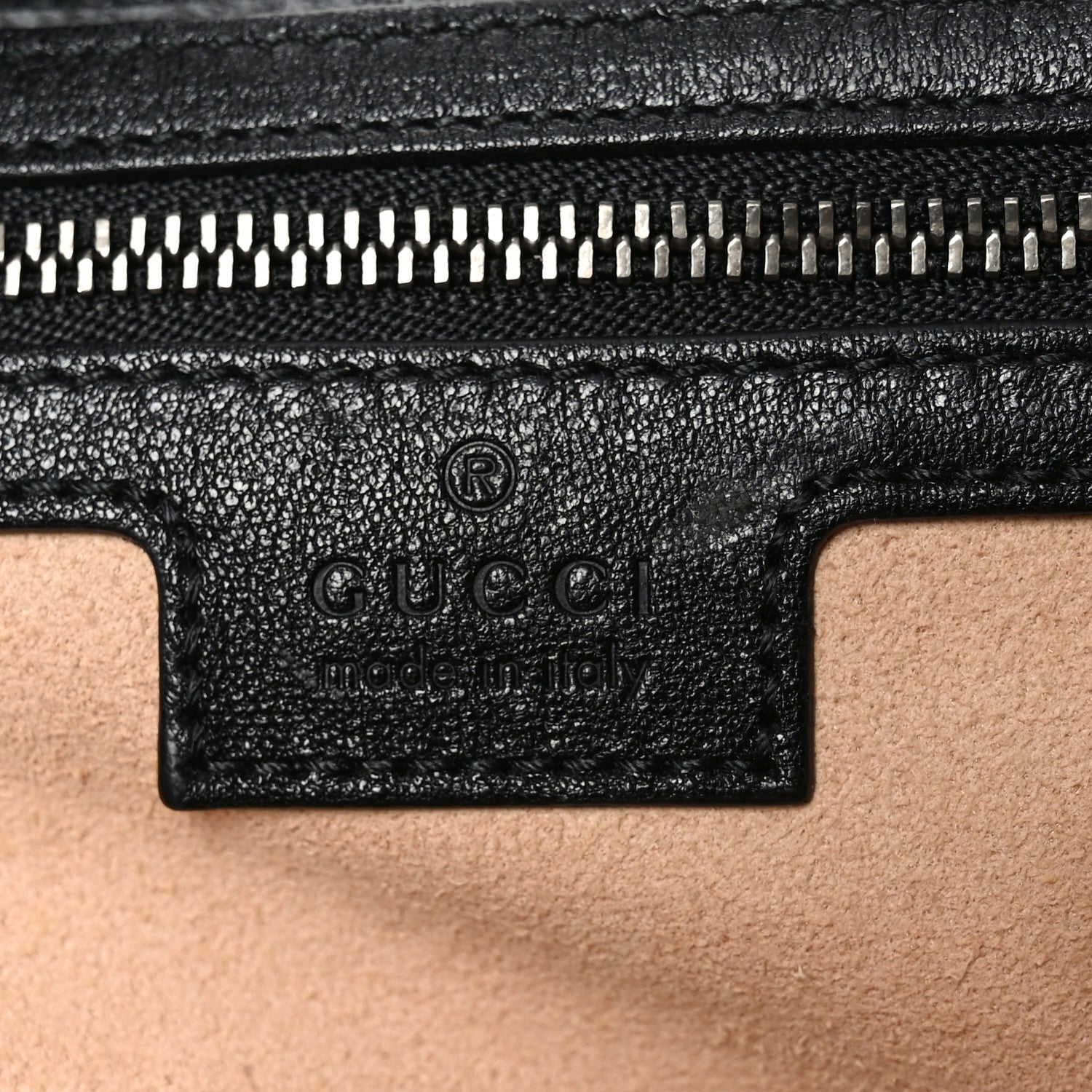 Gucci Goatskin Small GG Monochrome Aphrodite Shoulder Bag Black 6 of 10