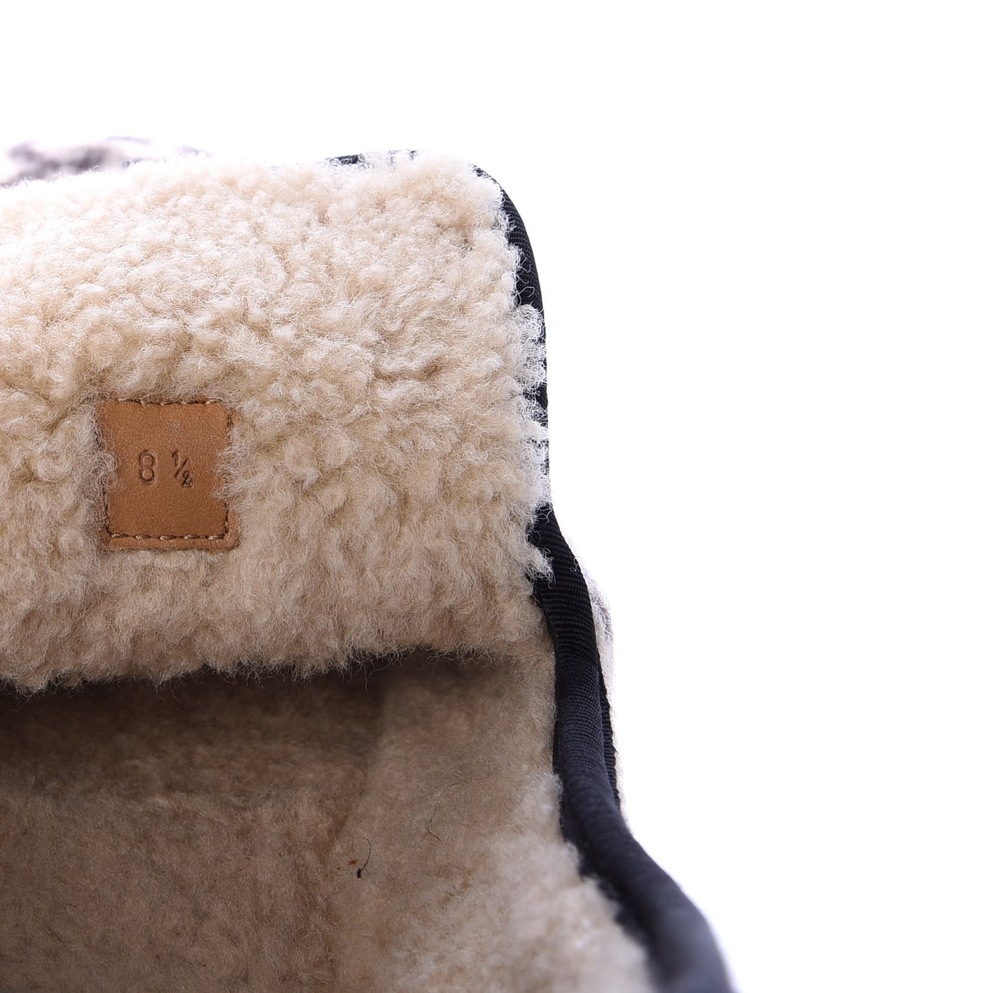 Covered Wool GG Monogram Mens Fria Horsebit Loafers 8.5 Beige Ebony Black Butterscotch