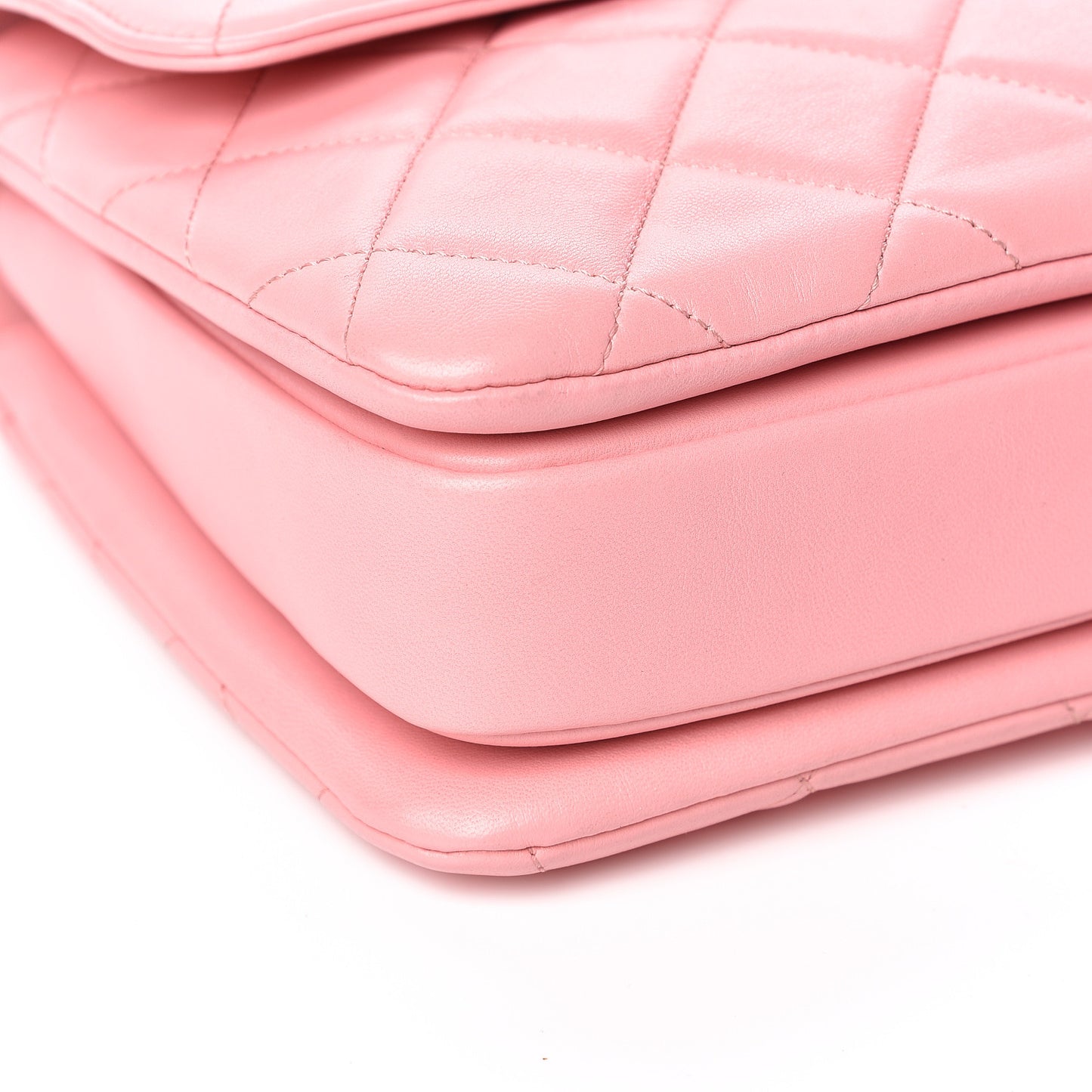 Lambskin Quilted Medium Trendy CC Flap Dual Handle Bag Pink