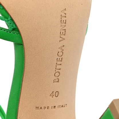 Bottega Veneta Mesh Nappa Stretch Ankle Tie 90mm Sandals 40 Grass 6 of 7