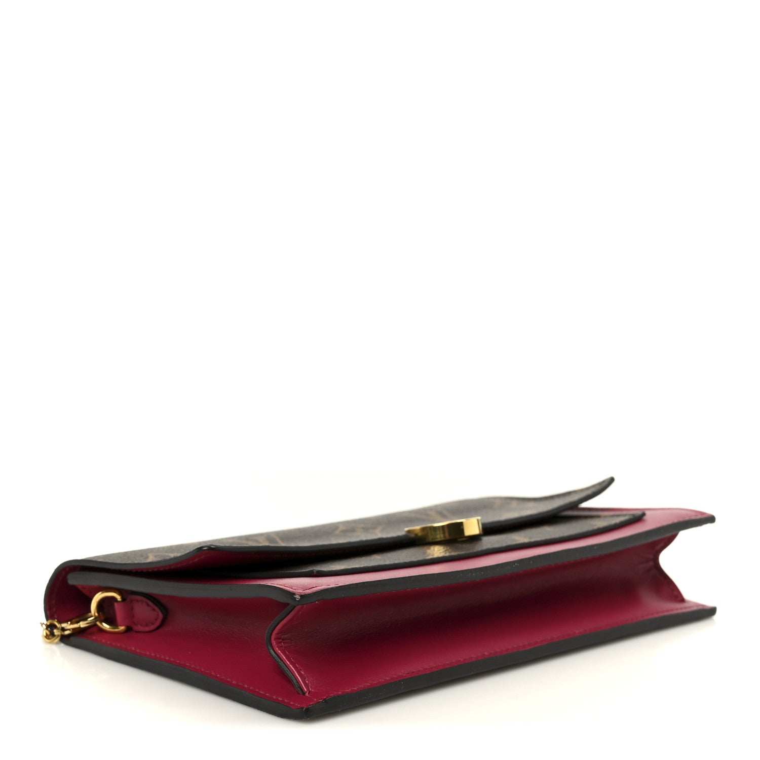 Louis Vuitton Monogram Flore Chain Wallet Fuchsia 4 of 9