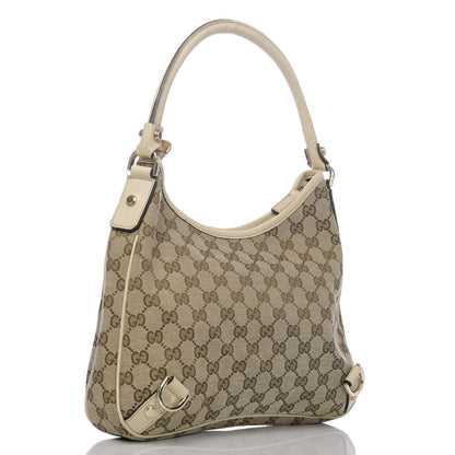 Gucci Monogram Medium Abbey D Ring Hobo Off White 3 of 15