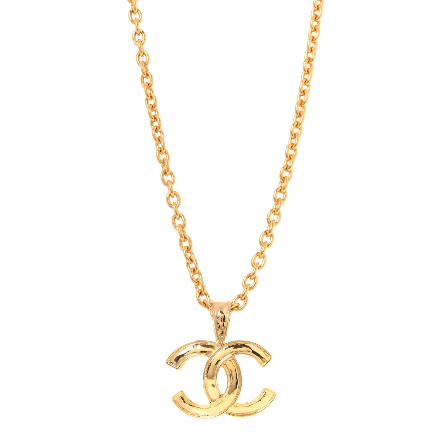 CC Pendant Necklace Gold