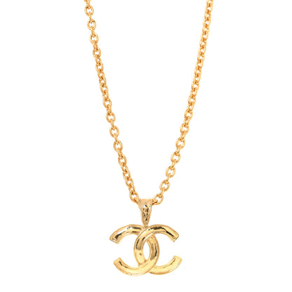 Chanel CC Pendant Necklace Gold 1 of 4