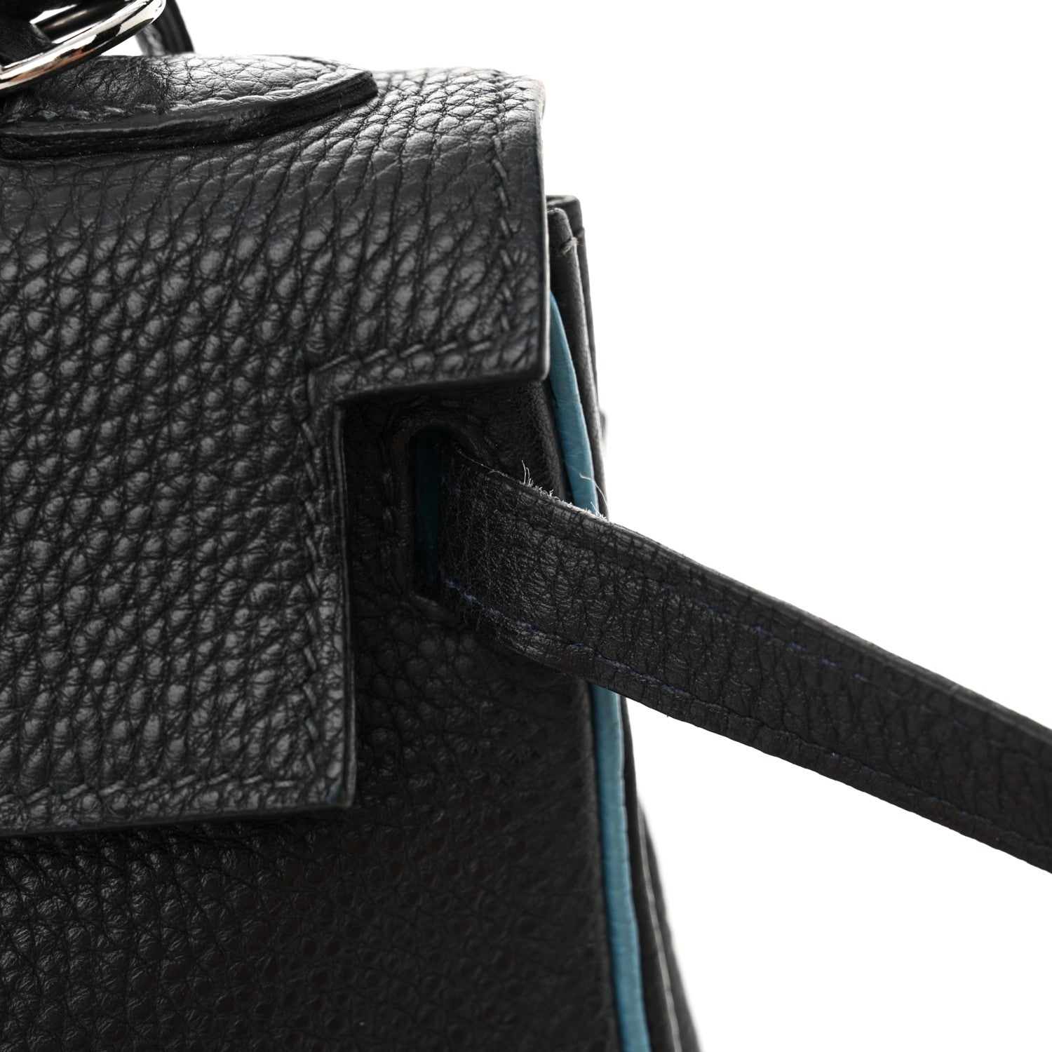 Hermes Togo Bi-Color Kelly Retourne 25 Bleu Indigo Turquoise 14 of 16