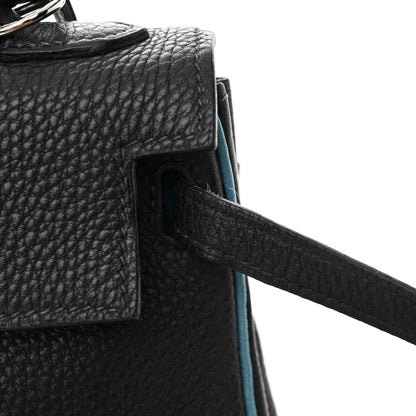 Hermes Togo Bi-Color Kelly Retourne 25 Bleu Indigo Turquoise 14 of 16