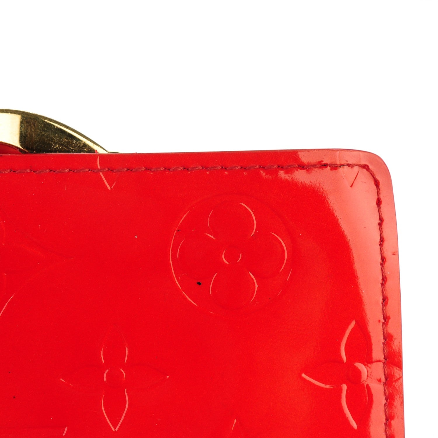 Louis Vuitton Vernis French Purse Wallet Rouge 9 of 10