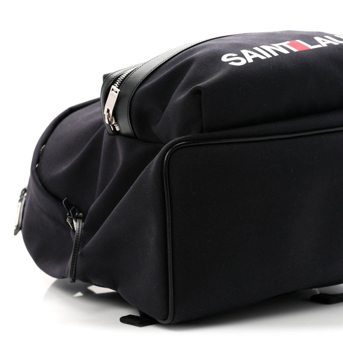 Saint Laurent Canvas Logo City Backpack Black 8 of 9