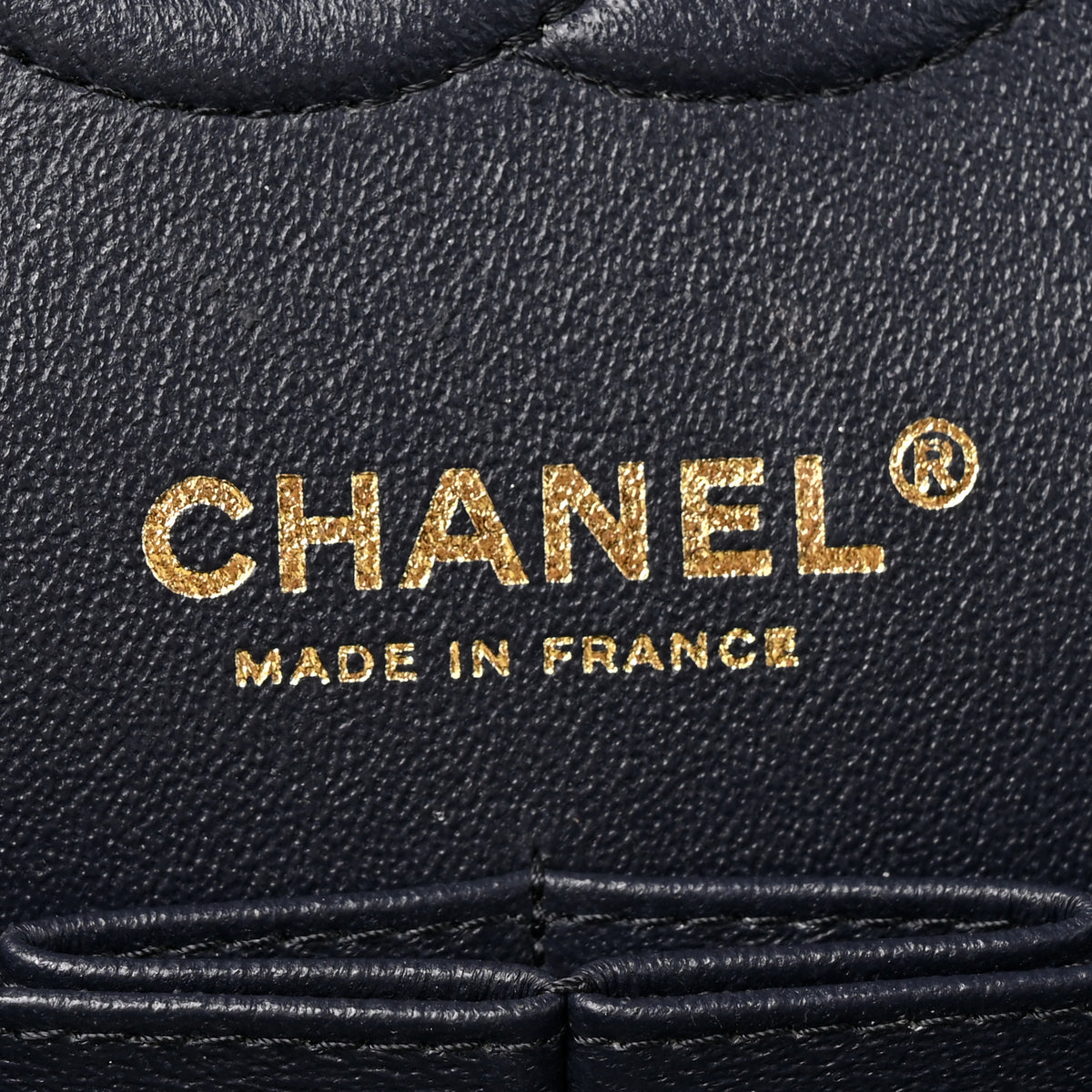 Caviar Quilted Small Double Flap Navy