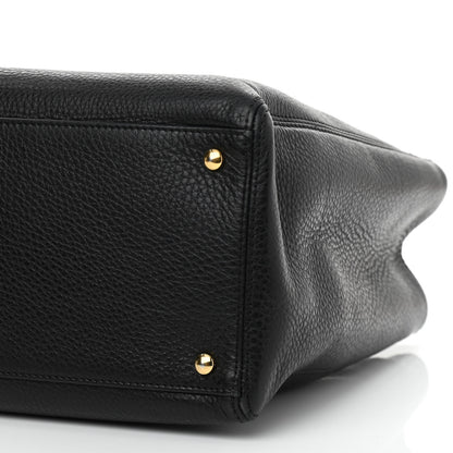 Chanel Calfskin Cerf Executive Shopper Tote Black 13 of 17