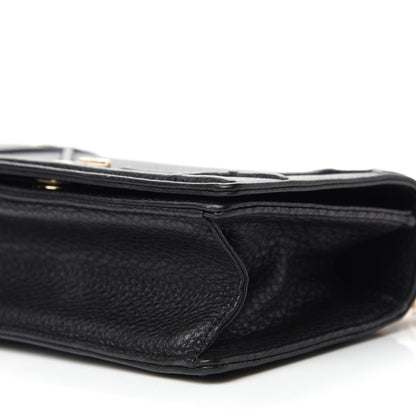 Christian Dior Grained Calfskin Small Diorama Flap Bag Black 7 of 10