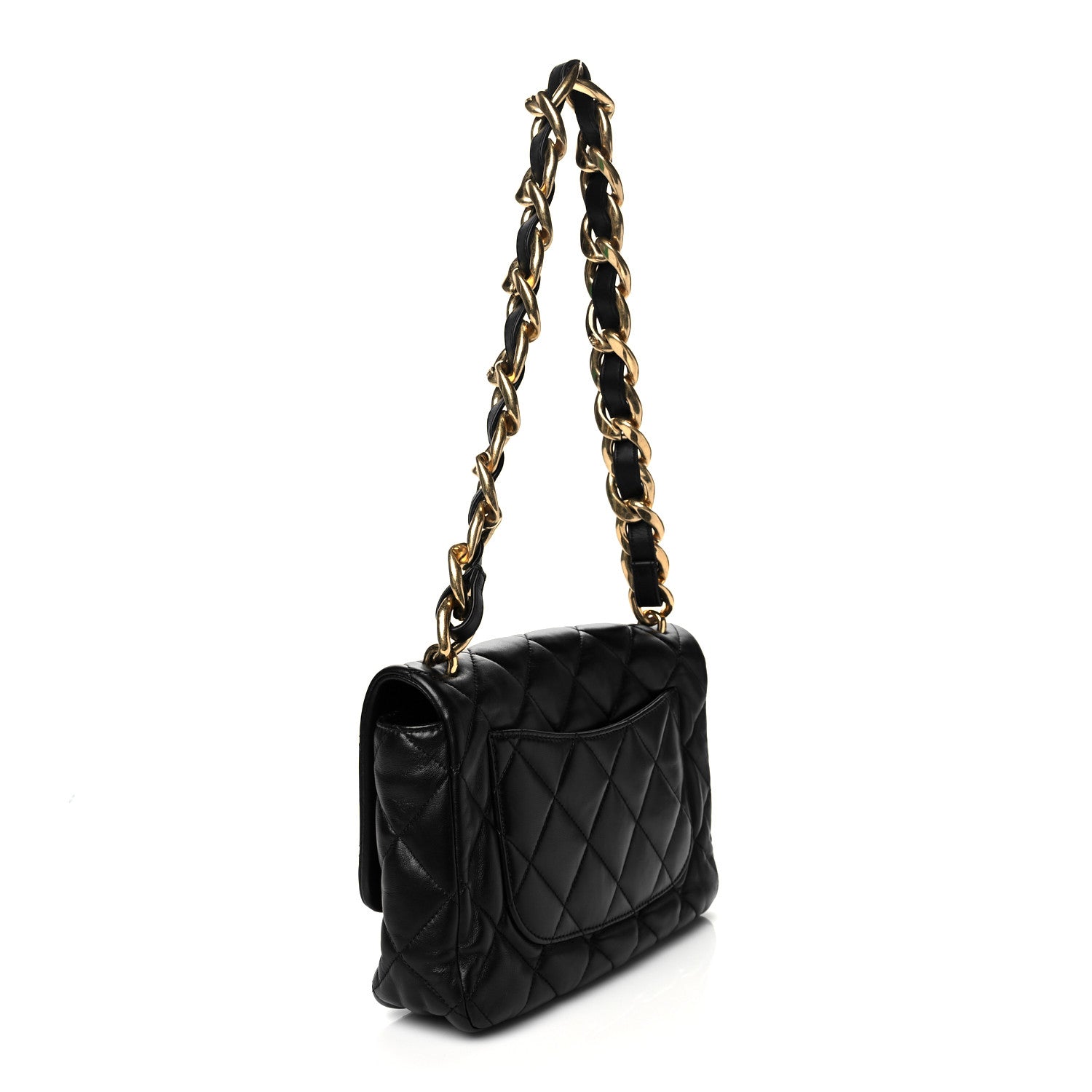 Chanel Lambskin Quilted Large CC Funky Town Flap Black 3 of 10