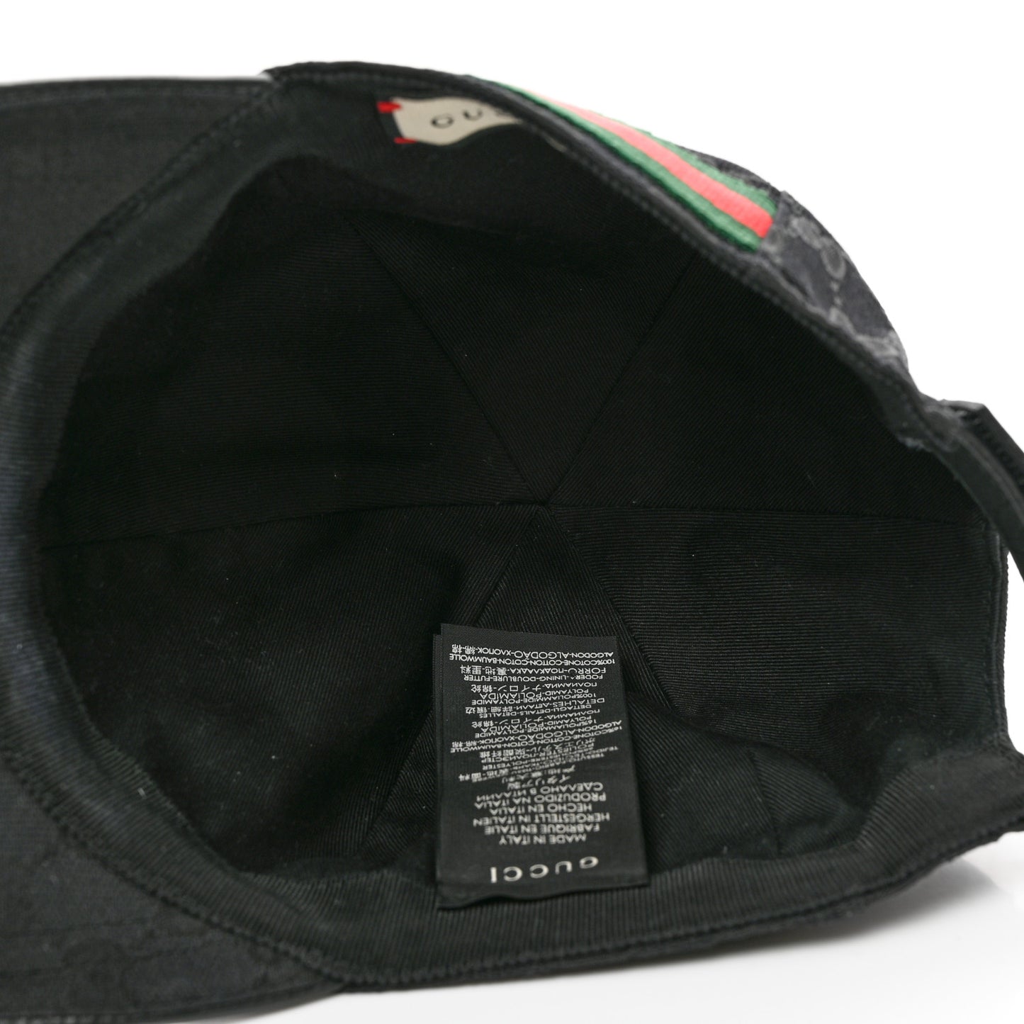 Monogram Web Baseball Hat XL Black