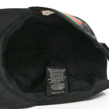 Gucci Monogram Web Baseball Hat XL Black 9 of 9