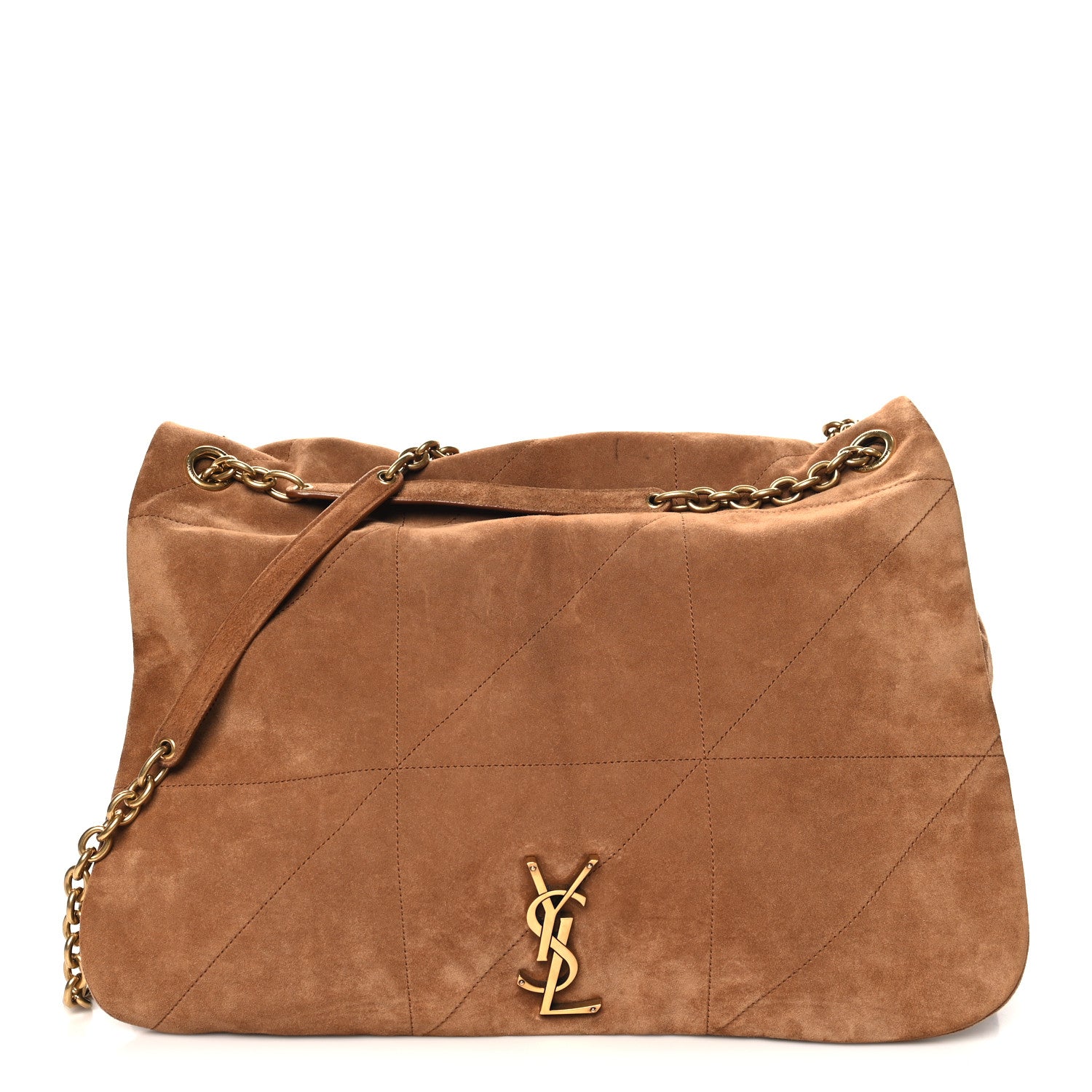 Saint Laurent Suede Matelasse Monogram Large Jamie 4.3 Snuff 1 of 11