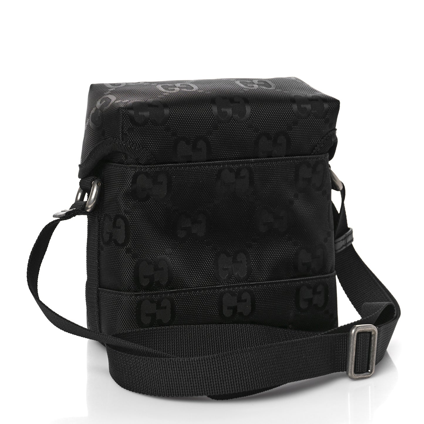 Econyl Nylon Monogram Off The Grid Messenger Bag Black