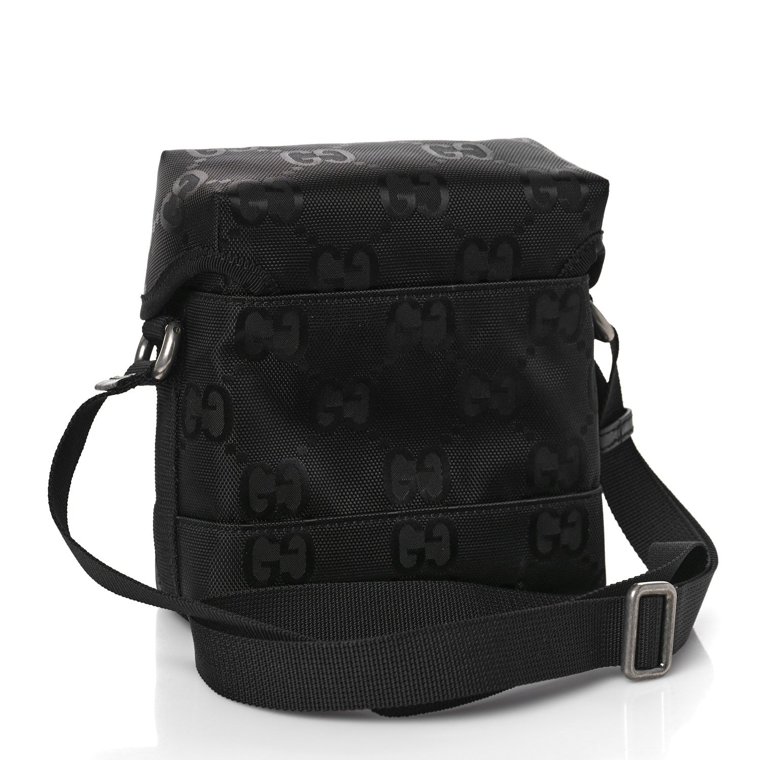 Gucci Econyl Nylon Monogram Off The Grid Messenger Bag Black 3 of 9