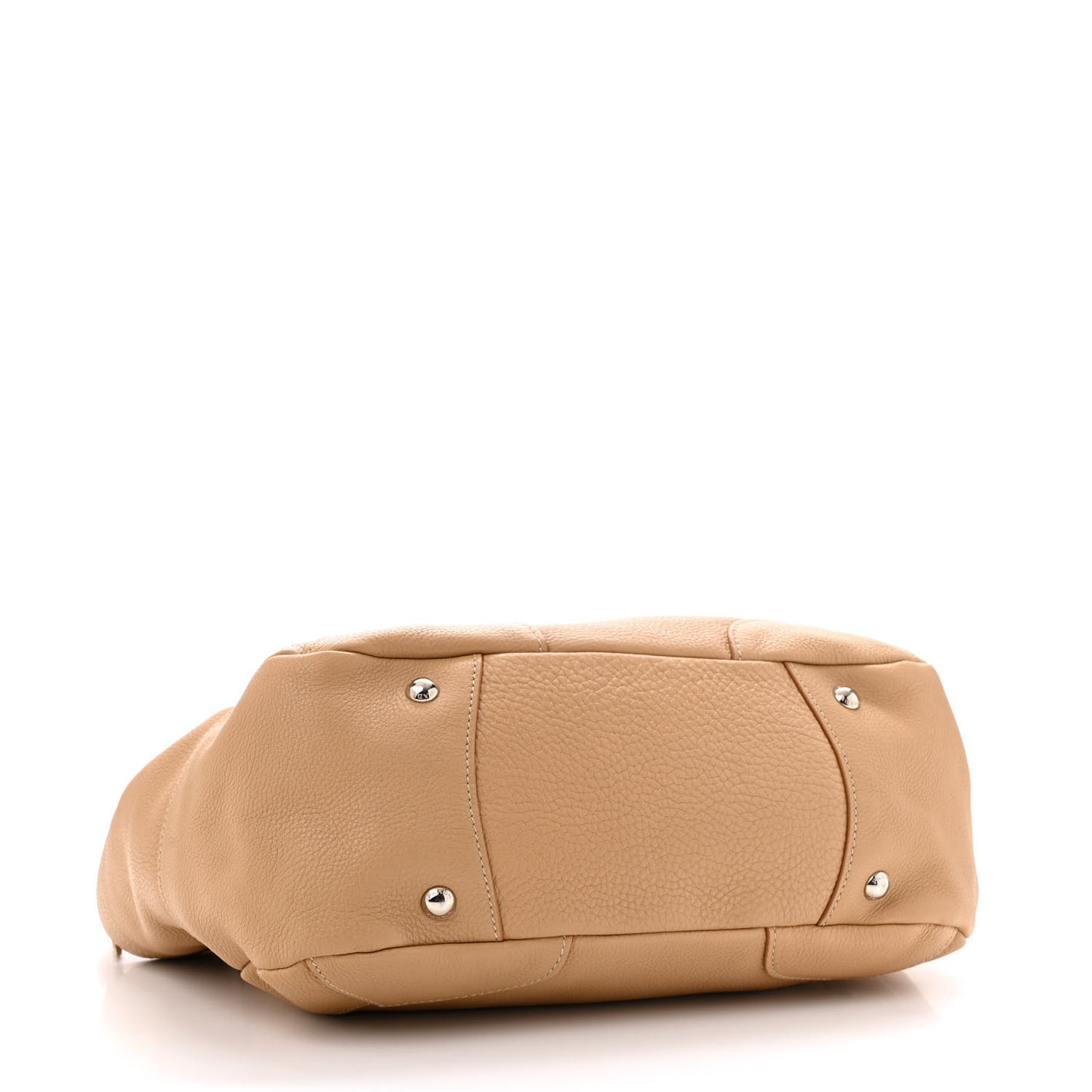 Vitello Daino Side Pocket Hobo Sabbia